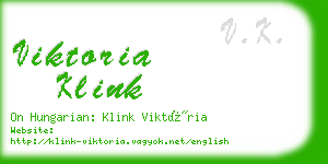 viktoria klink business card